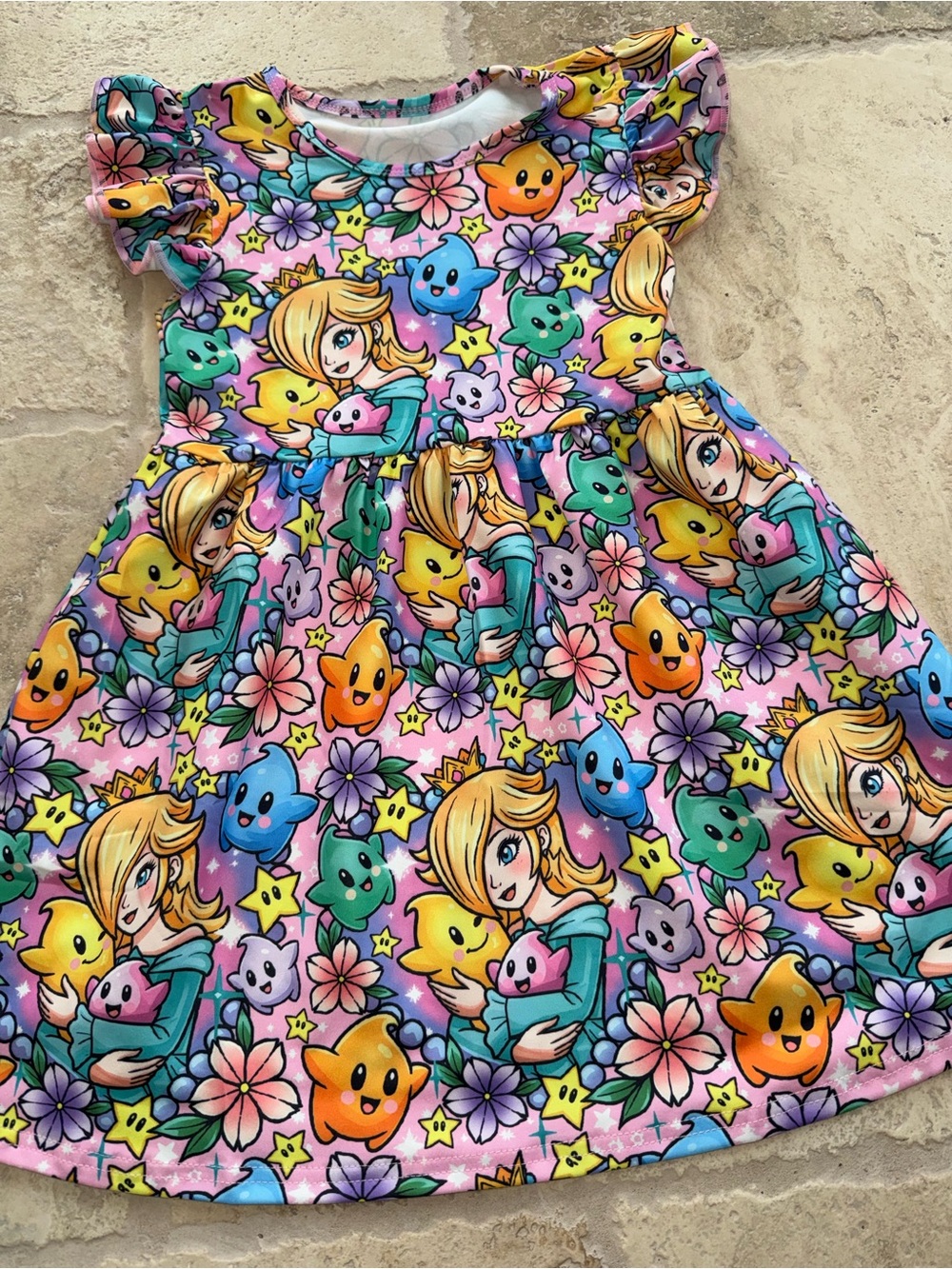 Rosalina and Luma Mario Galaxy themed dress